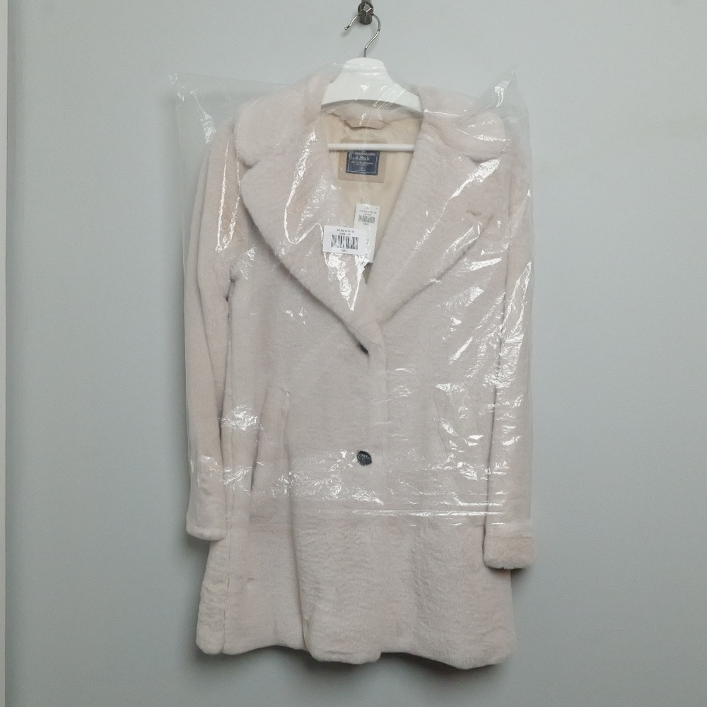 Abercrombie Faux fur coat size S - Picture 7 of 7
